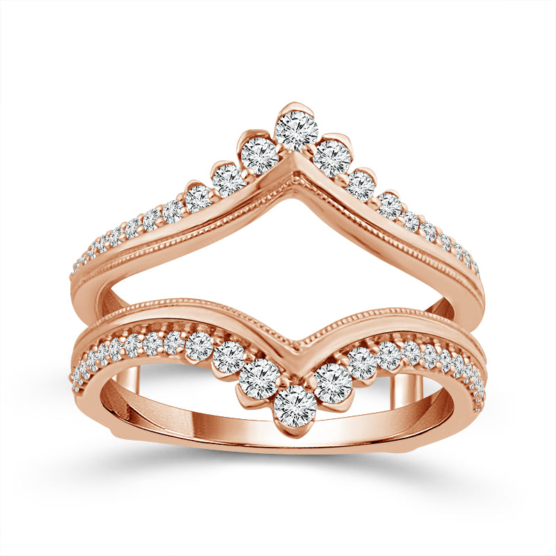 Diamond Enhancer Ring 0.50 ct tw 10k Rose Gold