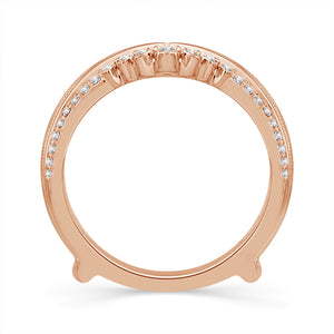 Diamond Enhancer Ring 0.50 ct tw 10k Rose Gold