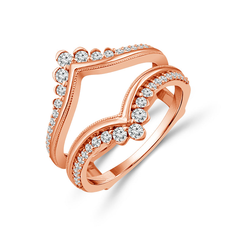 Diamond Enhancer Ring 0.50 ct tw 14k Rose Gold
