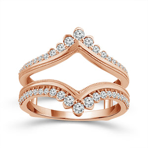 Diamond Enhancer Ring 0.50 ct tw 14k Rose Gold