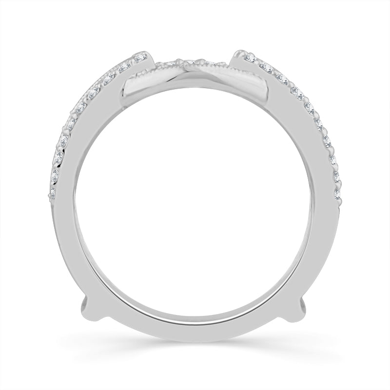 Diamond Enhancer Ring 0.60 ct tw 14k White Gold