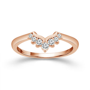 Diamond Enhancer Ring 0.13 ct tw 10k Rose Gold