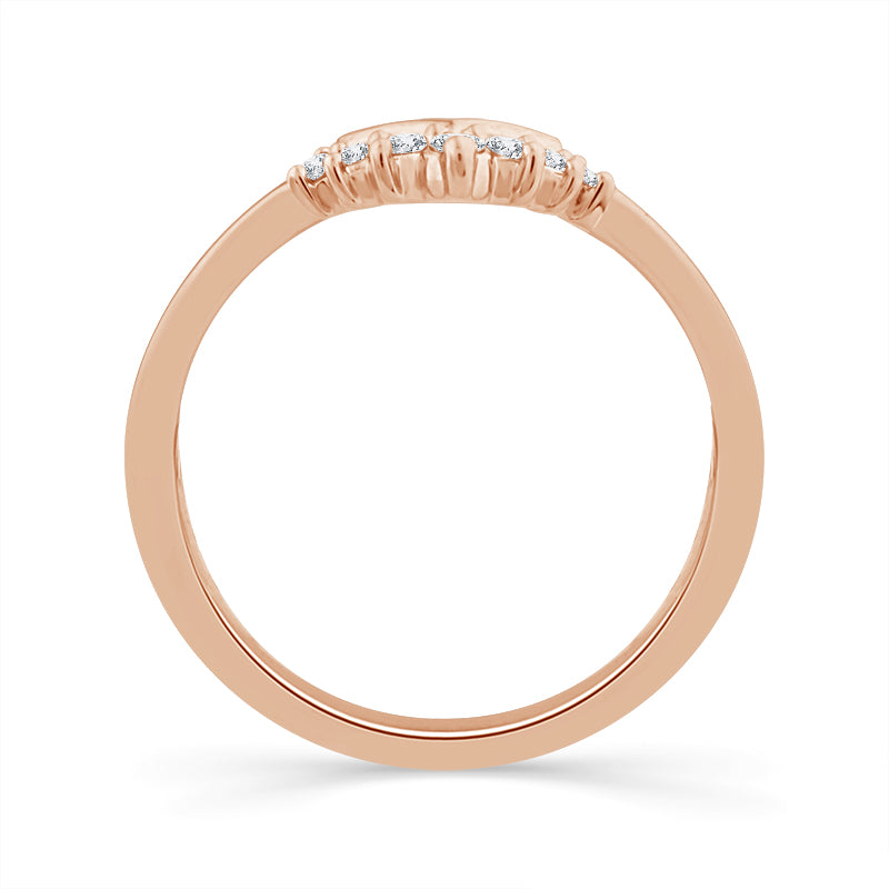 Diamond Enhancer Ring 0.13 ct tw 10k Rose Gold