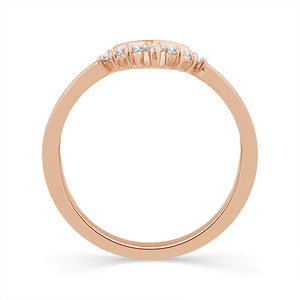 Diamond Enhancer Ring 0.13 ct tw 10k Rose Gold