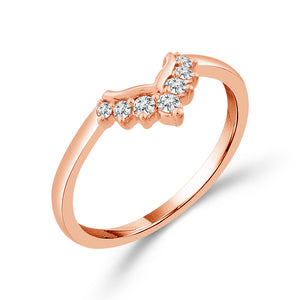Diamond Enhancer Ring 0.13 ct tw 10k Rose Gold