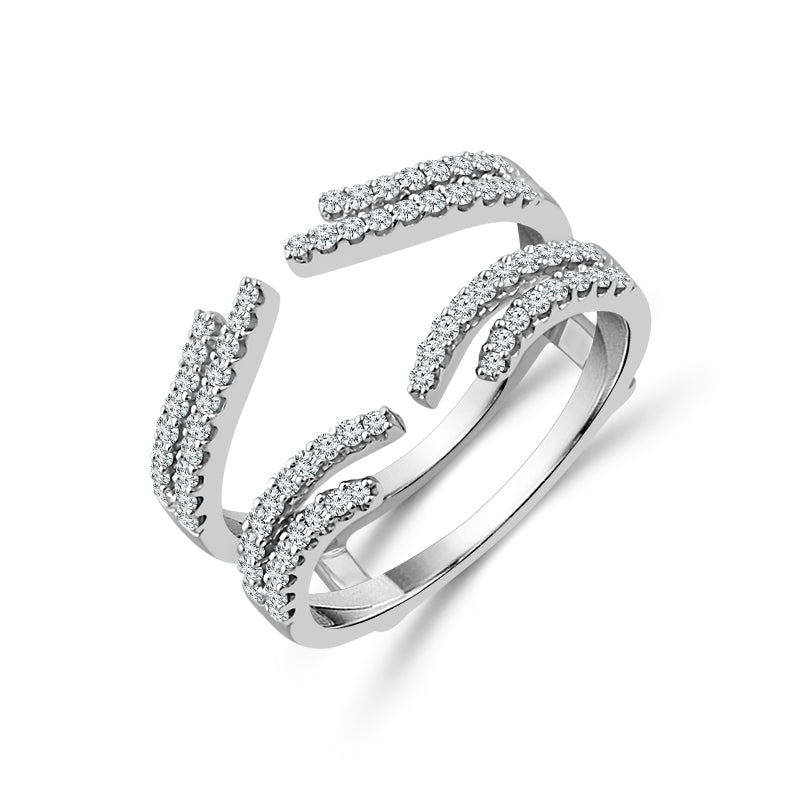 Diamond Enhancer Ring 0.50 ct tw 10k White Gold