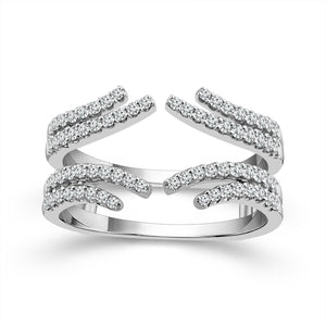 Diamond Enhancer Ring 0.50 ct tw 10k White Gold