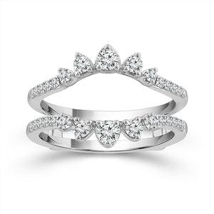 Diamond Enhancer Ring 0.50 ct tw 14k White Gold