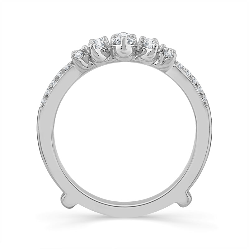 Diamond Enhancer Ring 0.50 ct tw 14k White Gold