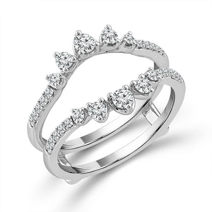 Diamond Enhancer Ring 0.50 ct tw 14k White Gold
