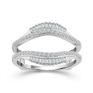Diamond Enhancer Ring 0.40 ct tw 10k White Gold