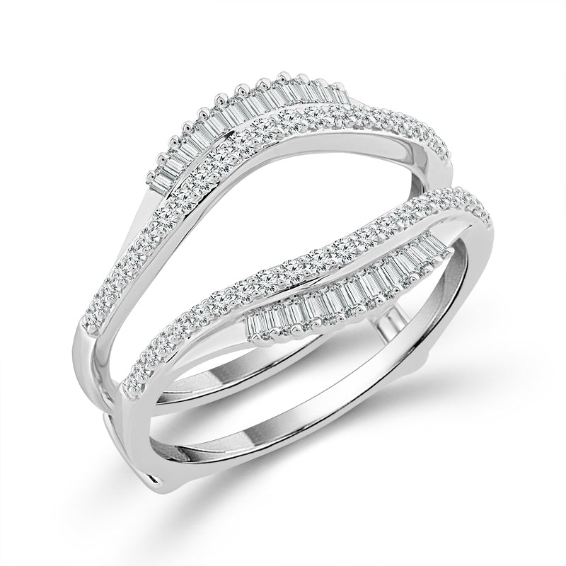 Diamond Enhancer Ring 0.40 ct tw 14k White Gold