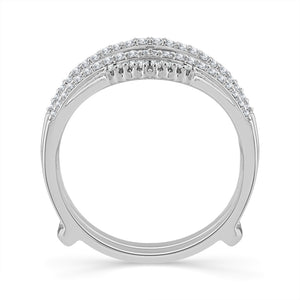 Diamond Enhancer Ring 0.40 ct tw 14k White Gold