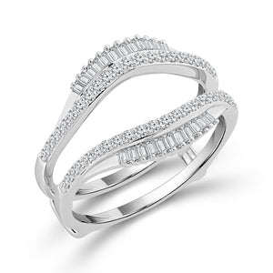 Diamond Enhancer Ring 0.40 ct tw 14k White Gold