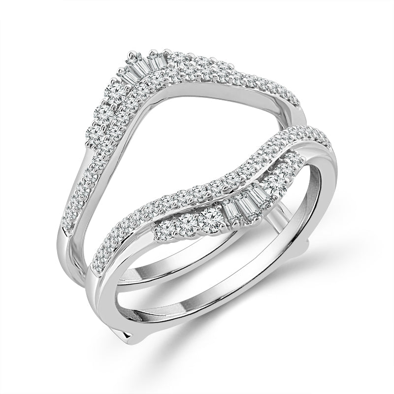 Diamond Enhancer Ring 0.50 ct tw 10k White Gold