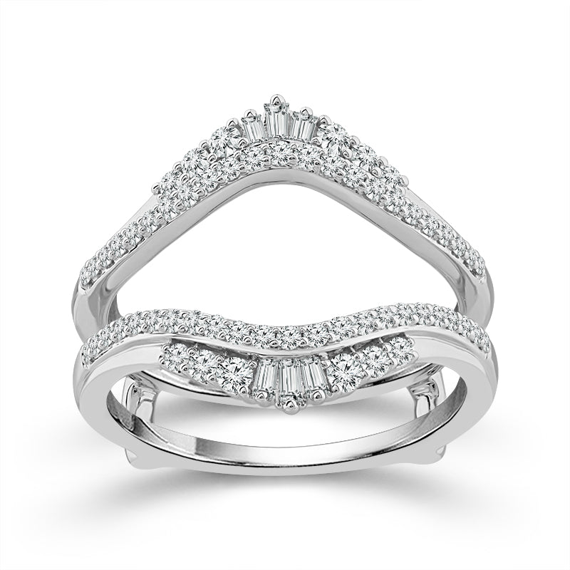 Diamond Enhancer Ring 0.50 ct tw 10k White Gold