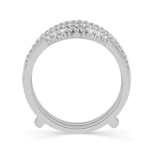Diamond Enhancer Ring 0.50 ct tw 14k White Gold