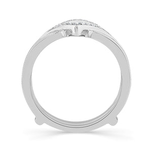 Diamond Enhancer Ring 0.105 ct tw 14k White Gold