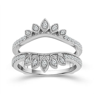 Diamond Enhancer Ring 0.33 ct tw 10k White Gold