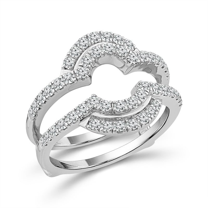 Diamond Enhancer Ring 0.60 ct tw 10k White Gold