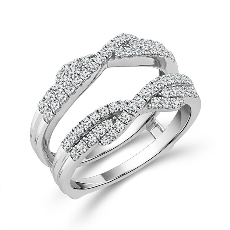 Diamond Enhancer Ring 0.50 ct tw 10k White Gold