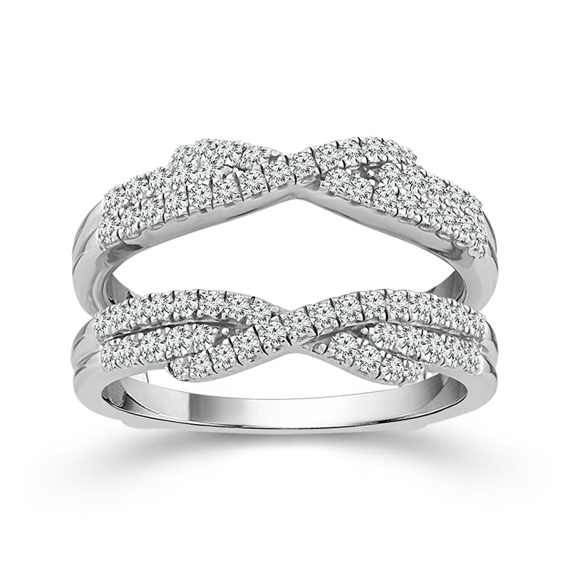 Diamond Enhancer Ring 0.50 ct tw 14k White Gold