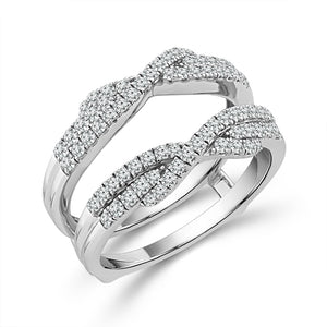 Diamond Enhancer Ring 0.50 ct tw 14k White Gold