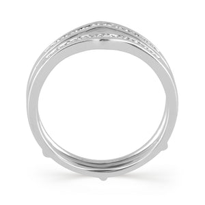 Diamond Enhancer Ring 0.50 ct tw 10k White Gold