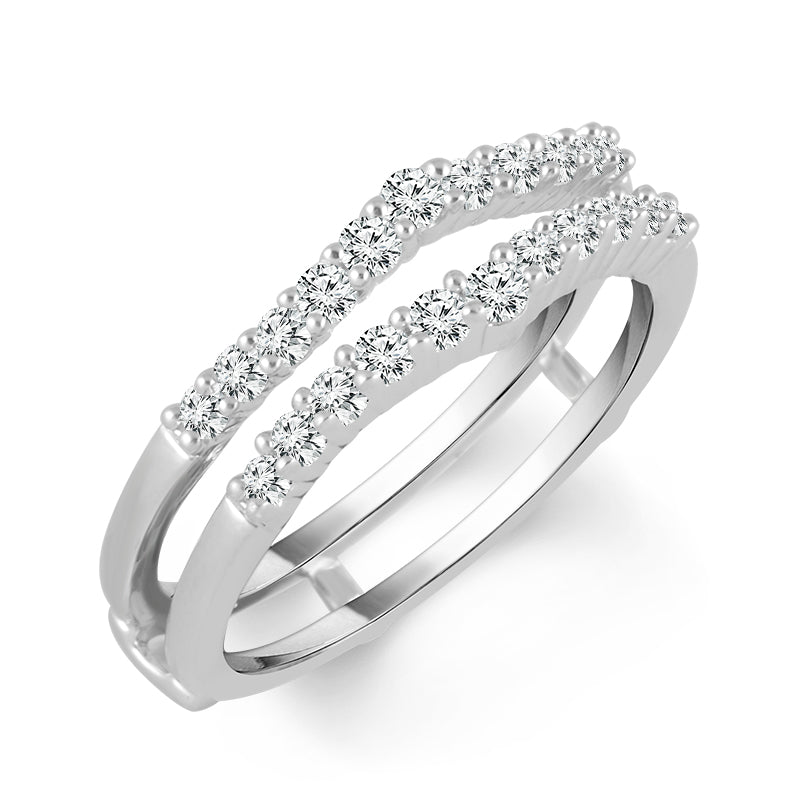 Diamond Enhancer Ring 0.50 ct tw 14k White Gold
