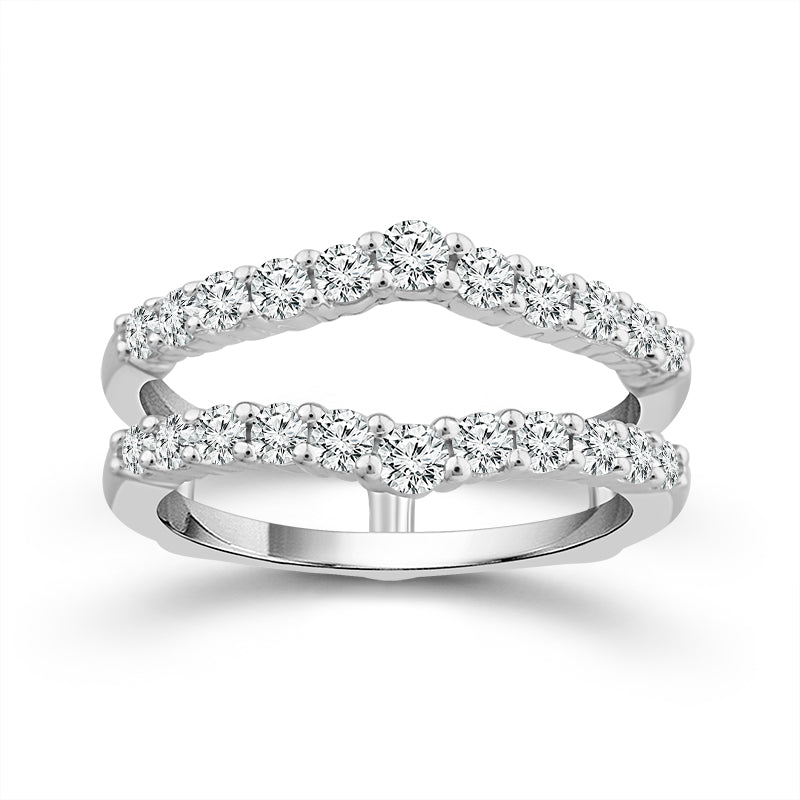 Diamond Enhancer Ring 0.50 ct tw 14k White Gold