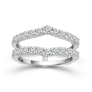 Diamond Enhancer Ring 0.50 ct tw 14k White Gold