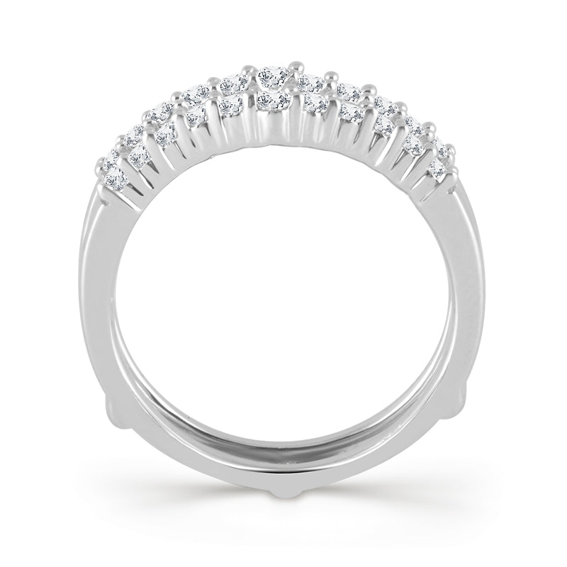 Diamond Enhancer Ring 0.50 ct tw 14k White Gold
