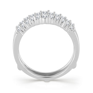 Diamond Enhancer Ring 0.50 ct tw 14k White Gold