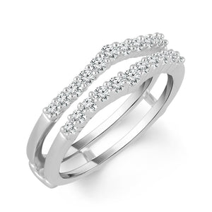 Diamond Enhancer Ring 0.50 ct tw 14k White Gold