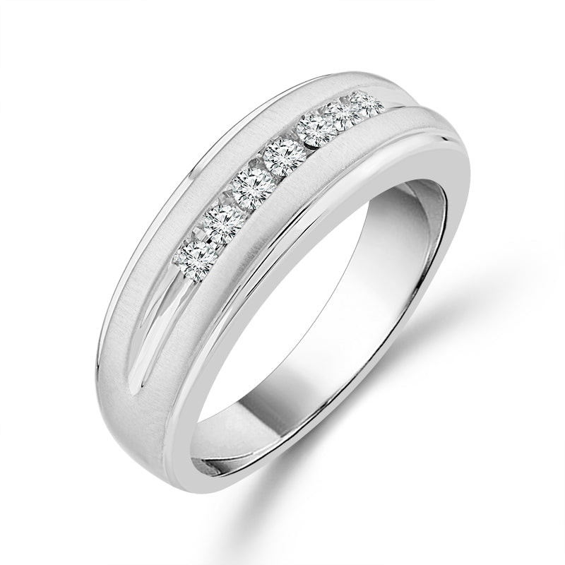 Diamond Mens Ring 0.25 ct tw 10k White Gold