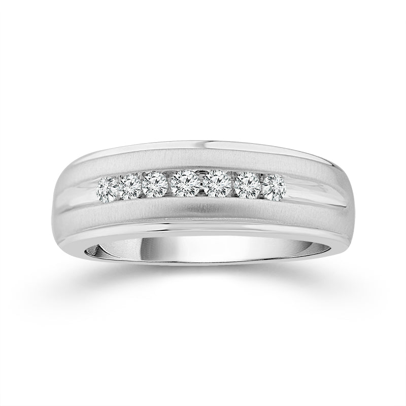 Diamond Mens Ring 0.25 ct tw 10k White Gold