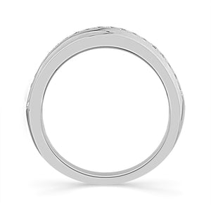 Diamond Mens Ring 0.75 ct tw 10k White Gold