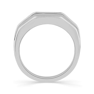 Diamond Mens Ring 1 ct tw 10k White Gold