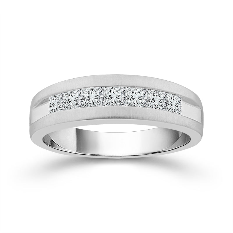 Diamond Mens Ring 1 ct tw 10k White Gold