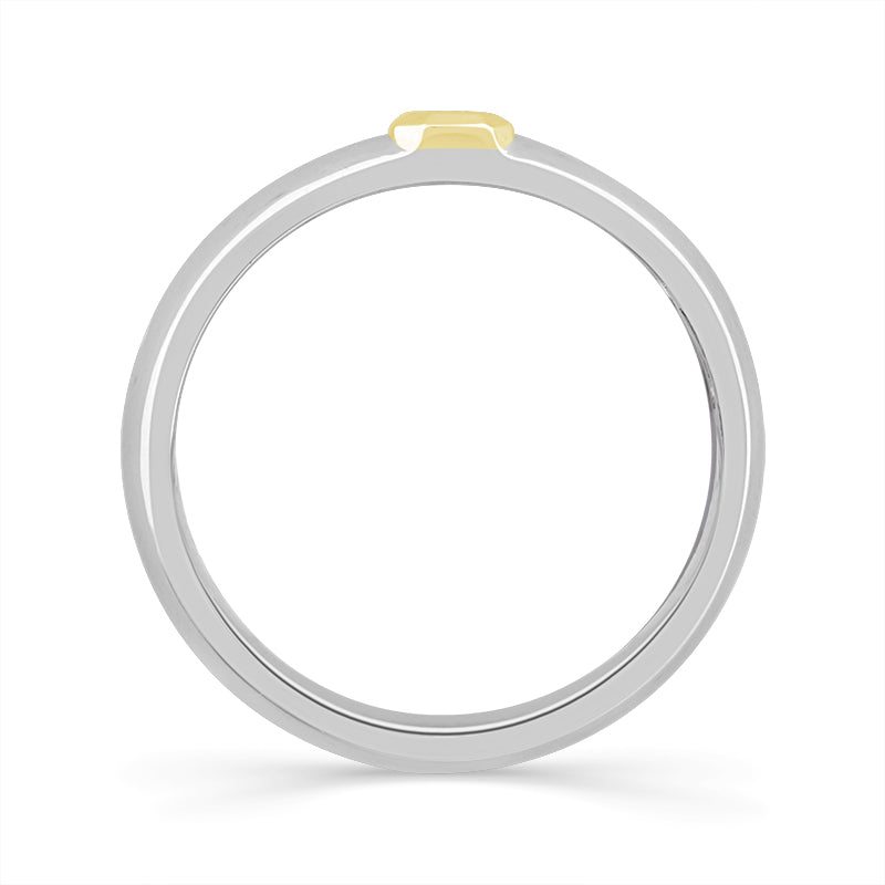 Diamond Mens Ring 0.5 ct tw 10k White Gold+10k Yellow Gold