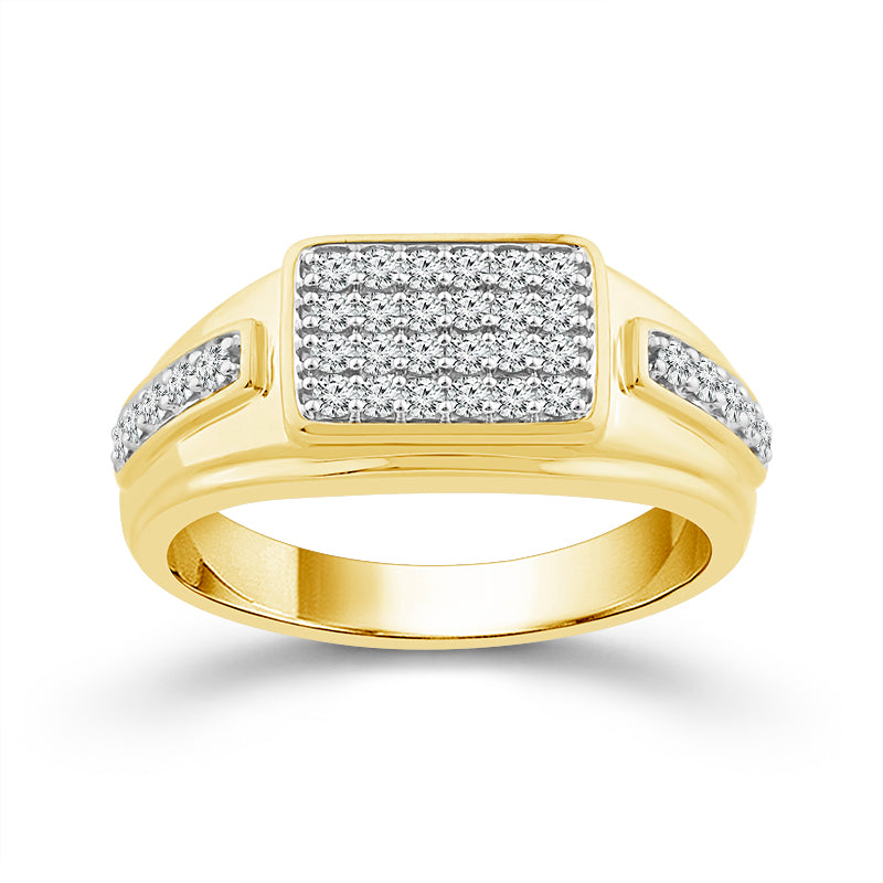 Diamond Mens Ring 0.5 ct tw 10k Yellow Gold