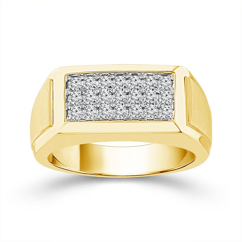 Diamond Mens Ring 0.5 ct tw 10k Yellow Gold