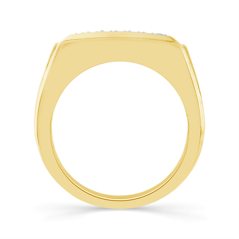 Diamond Mens Ring 0.5 ct tw 10k Yellow Gold