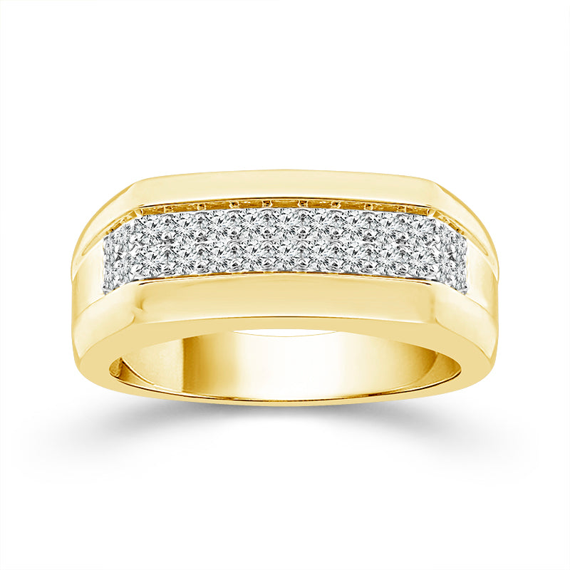 Diamond Mens Ring 0.5 ct tw 10k Yellow Gold