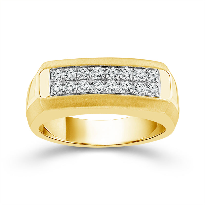Diamond Mens Ring 0.5 ct tw 10k Yellow Gold
