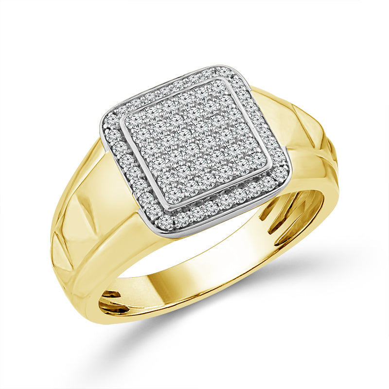Diamond Mens Ring 0.50 ct tw 10k Yellow Gold