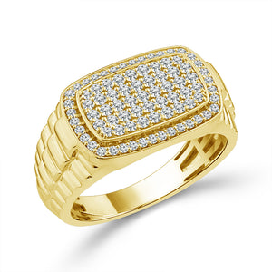 Diamond Mens Ring 0.63 ct tw 10k Yellow Gold