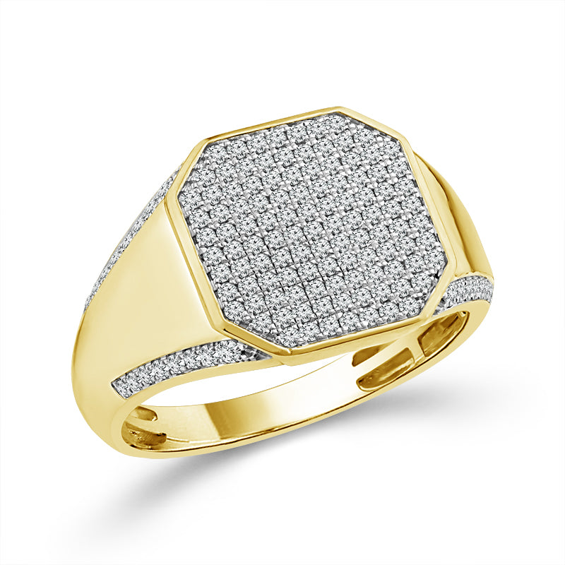 Diamond Mens Ring 0.63 ct tw 10k Yellow Gold