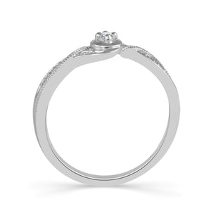 Diamond Fashion Ring 0.07 ct tw 10k White Gold