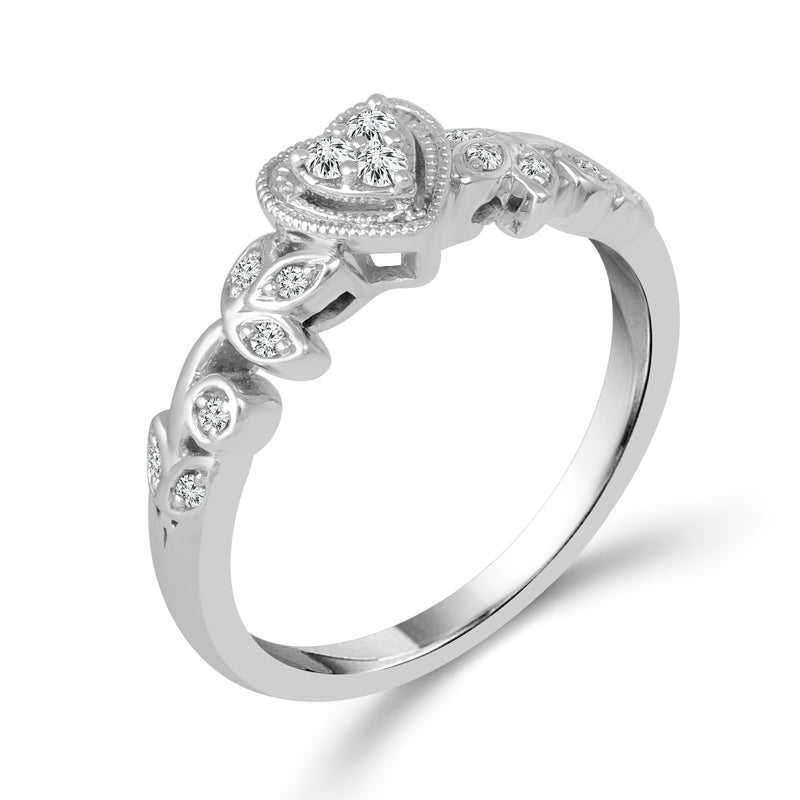 Diamond Fashion Ring 0.13 ct tw 10k White Gold